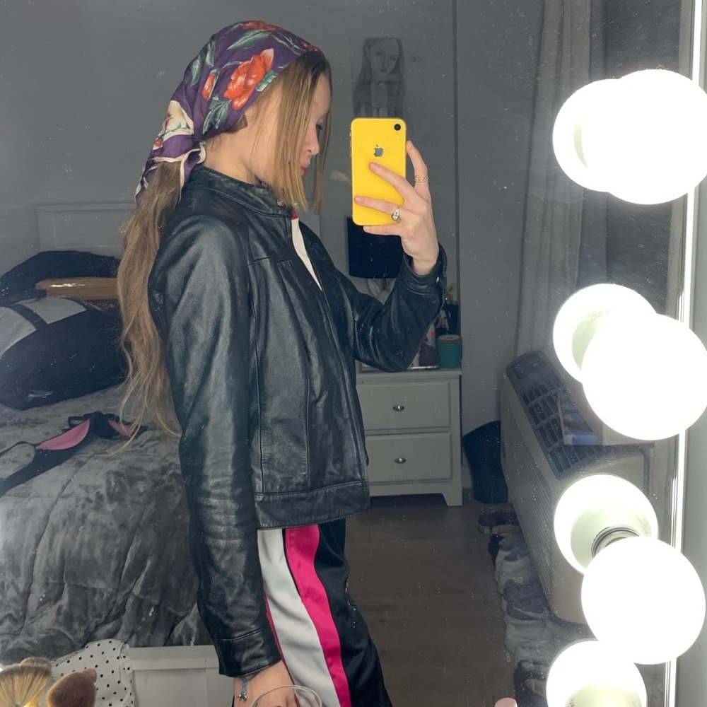 miss top gun leather jacket